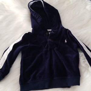 Ralph Lauren velour hooded pullover
